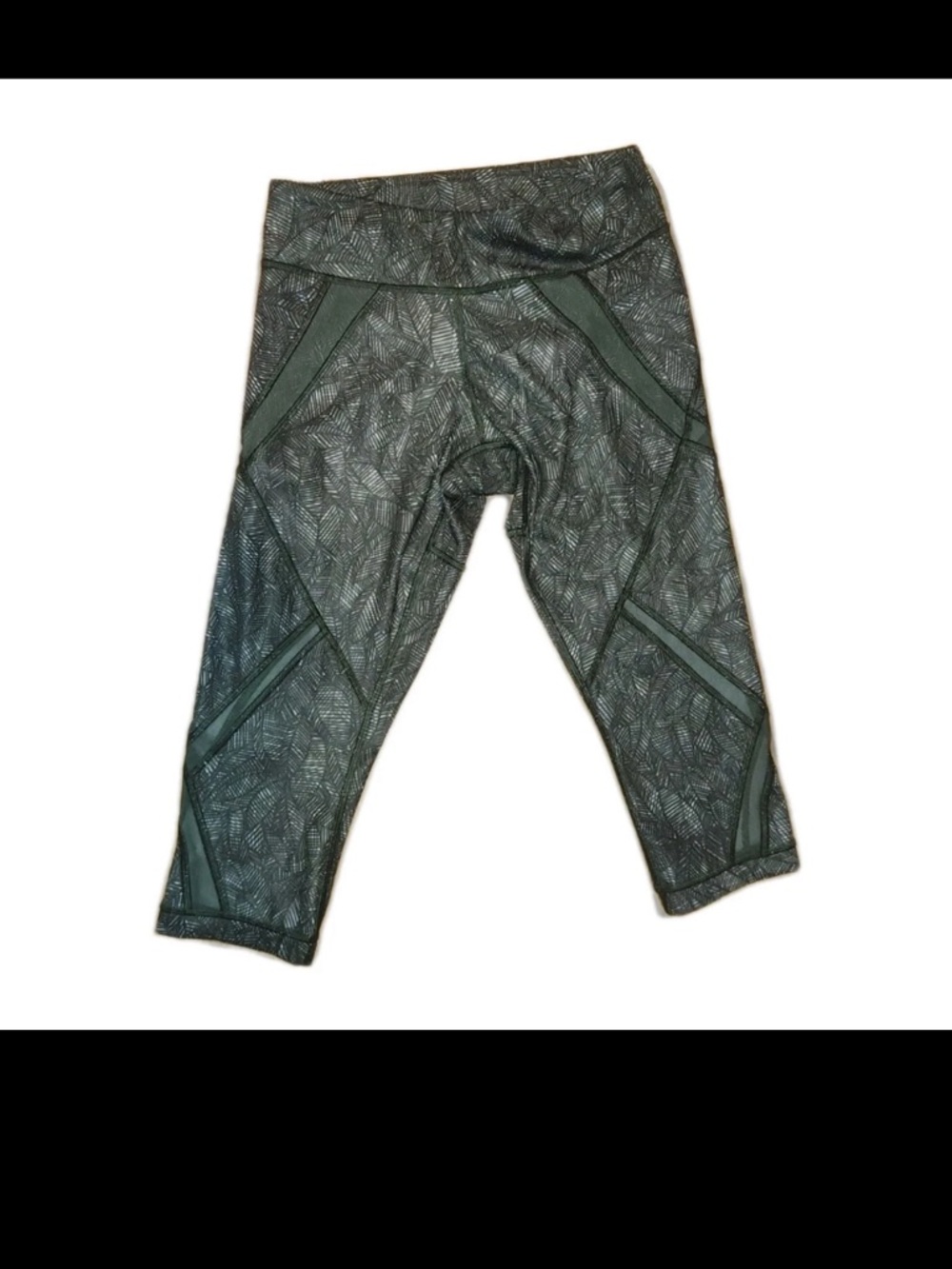 Lululemon Women's Athletic Pants Pant Size 4 Crop Pants Green Floral P/O
